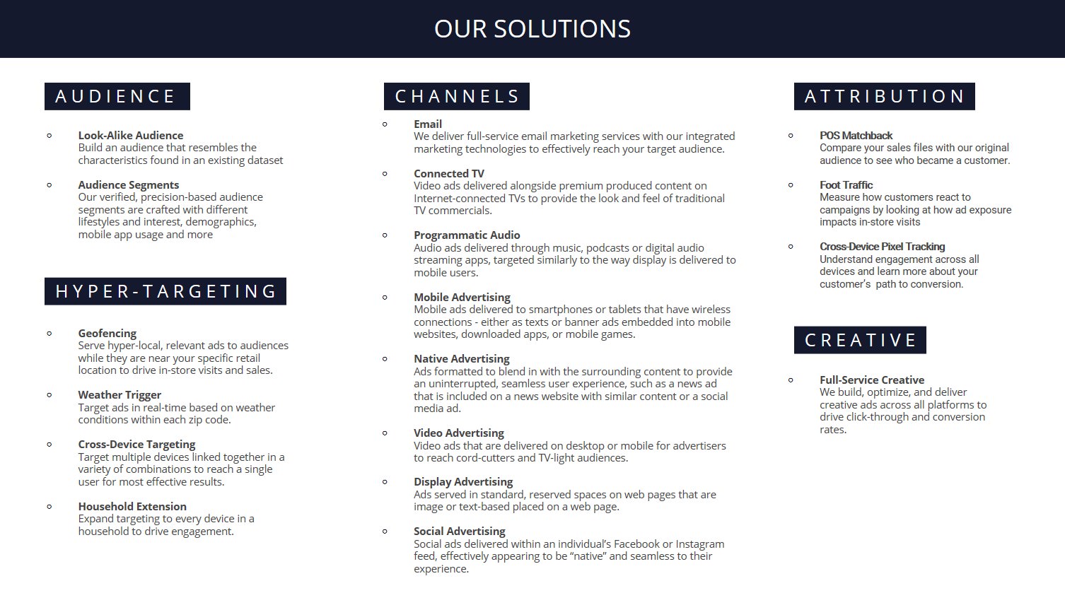 Our Solutions